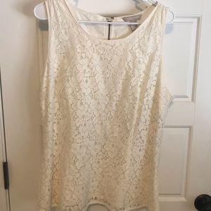 Never Worn Banana Lace Tank